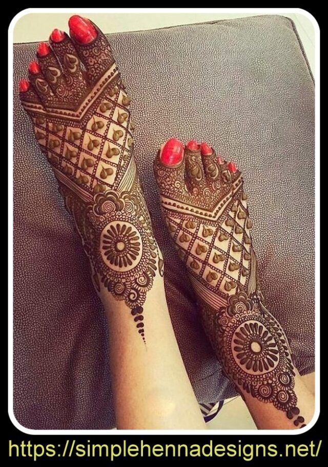 foot mehndi design