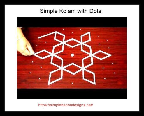 Simple Kolam with Dots